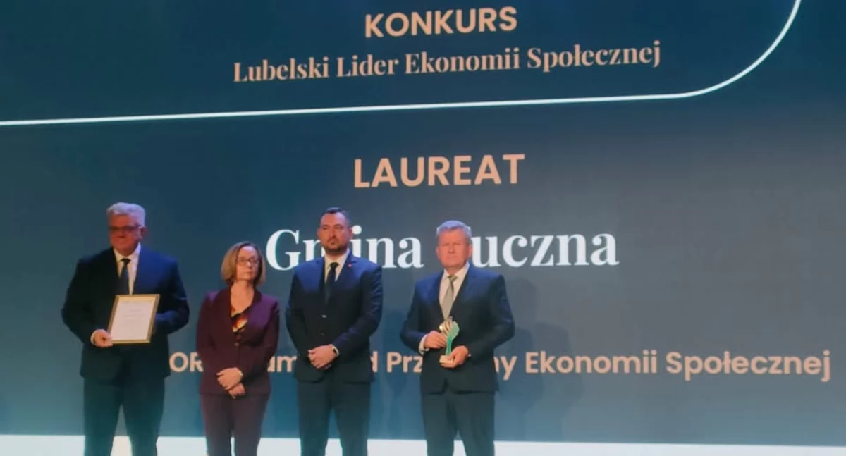 Tuczna na szczycie: Wójt Litwiniuk i Gmina ponownie uhonorowani tytułem Lubelskiego Lidera Ekonomii Społecznej!