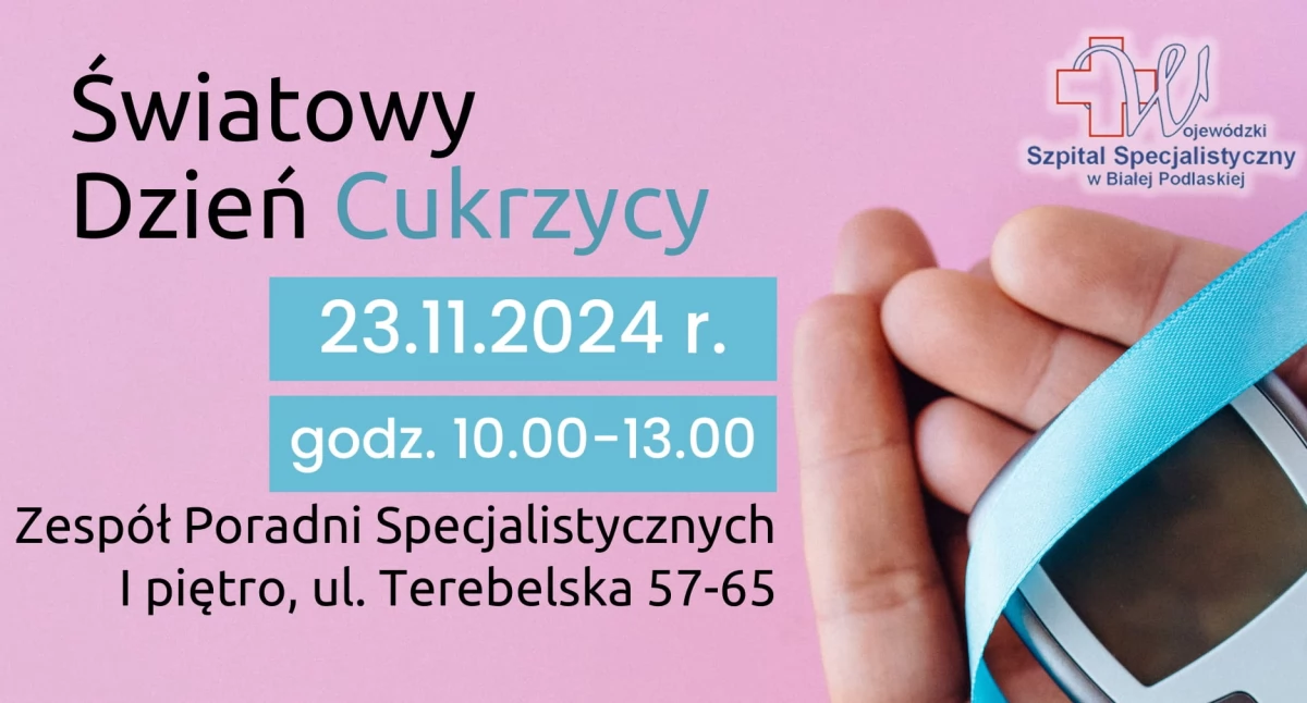 Światowy Dzień Cukrzycy w Białej Podlaskiej – bezpłatne badania i konsultacje
