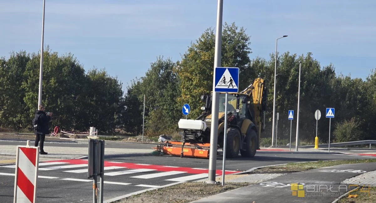 Rondo na ul. Koncertowej w Białej Podlaskiej wyłączone z ruchu