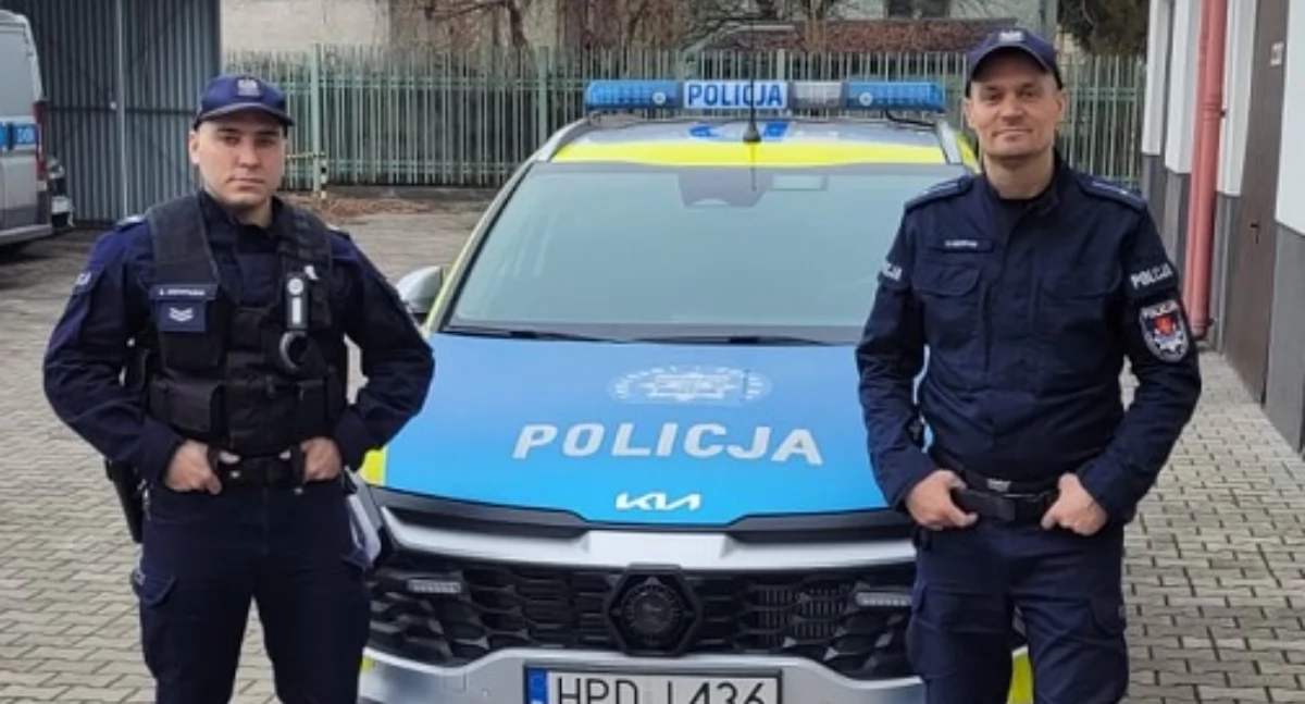 Zdarzenie w gminie Piszczac- policjanci w Terespola uratowali życie 63-latka
