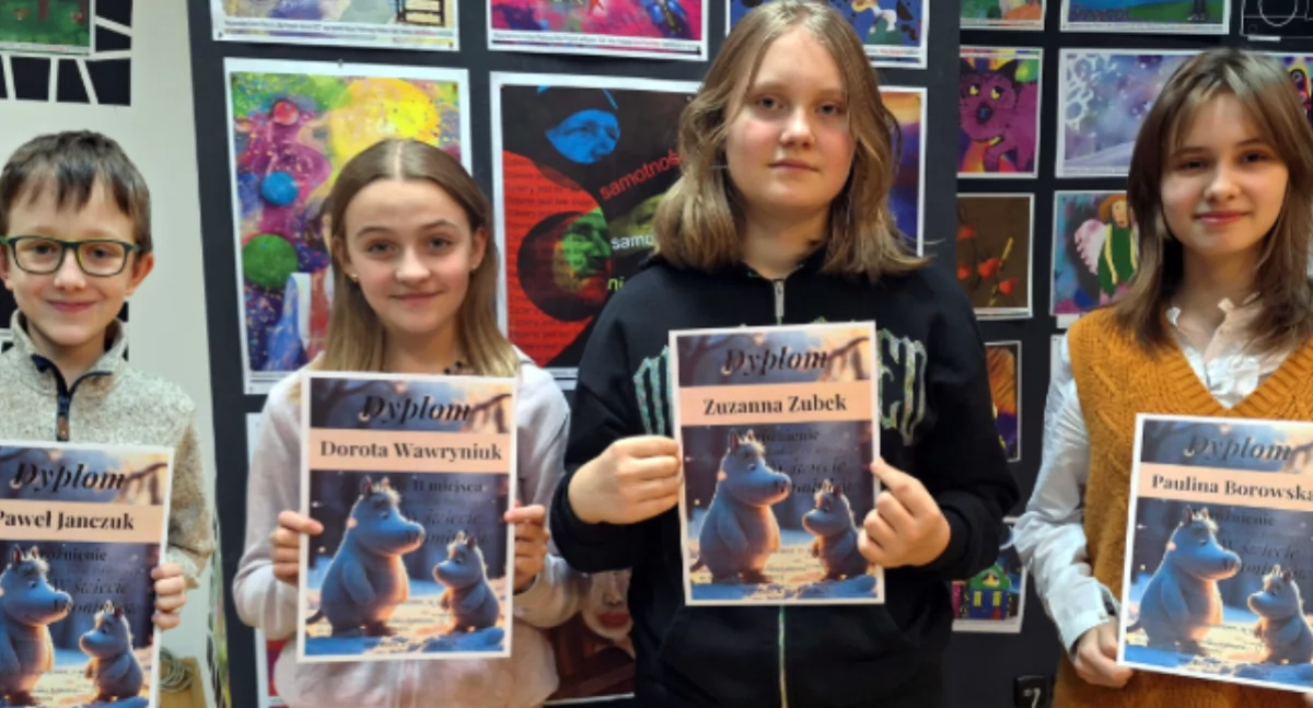 Sukces Pracowni Grafiki Komputerowej „Piksel” na ogólnopolskim konkursie „W świecie Muminków”
