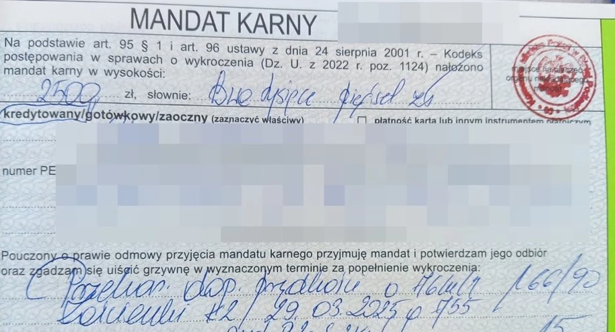 Pędziła 166 km/h na „krajowej dwójce”. Dostała 15 punktów karnych i wysoki mandat