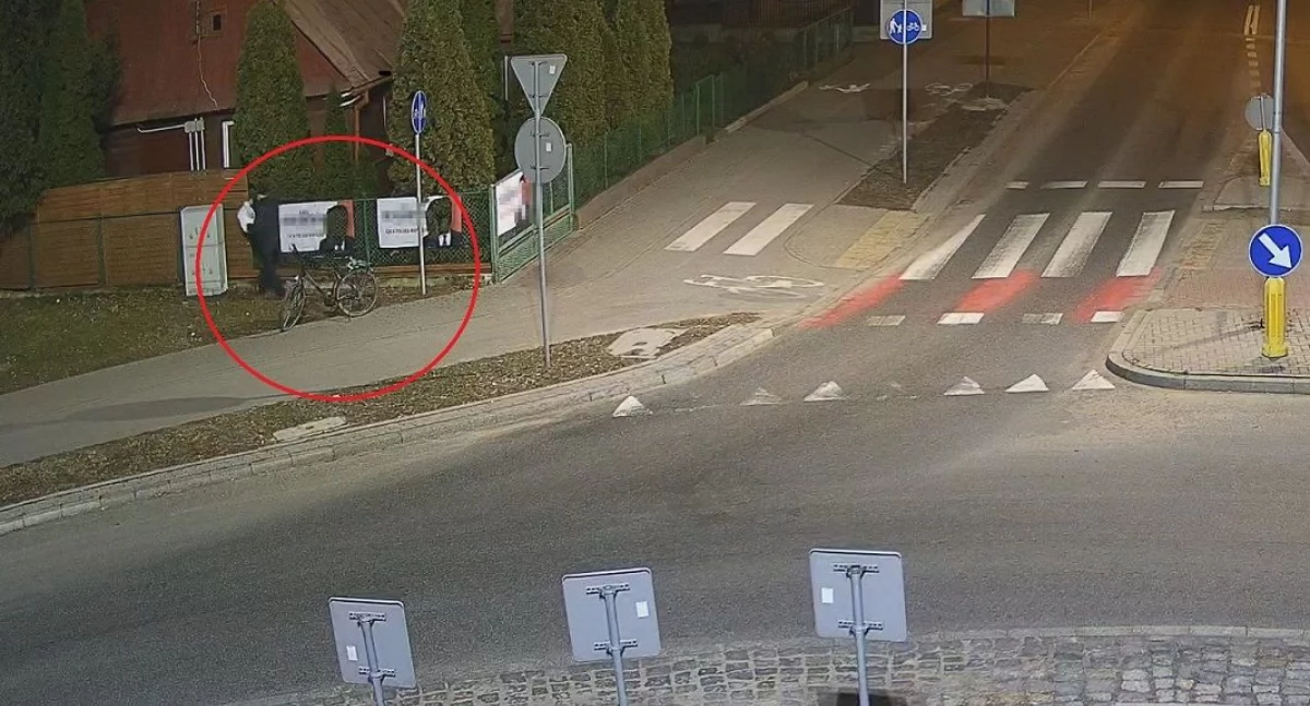 Wandale na celowniku policji: Monitoring ujawnił niszczycieli banerów wyborczych w Białej Podlaskiej. Grożą im konsekwencje prawne
