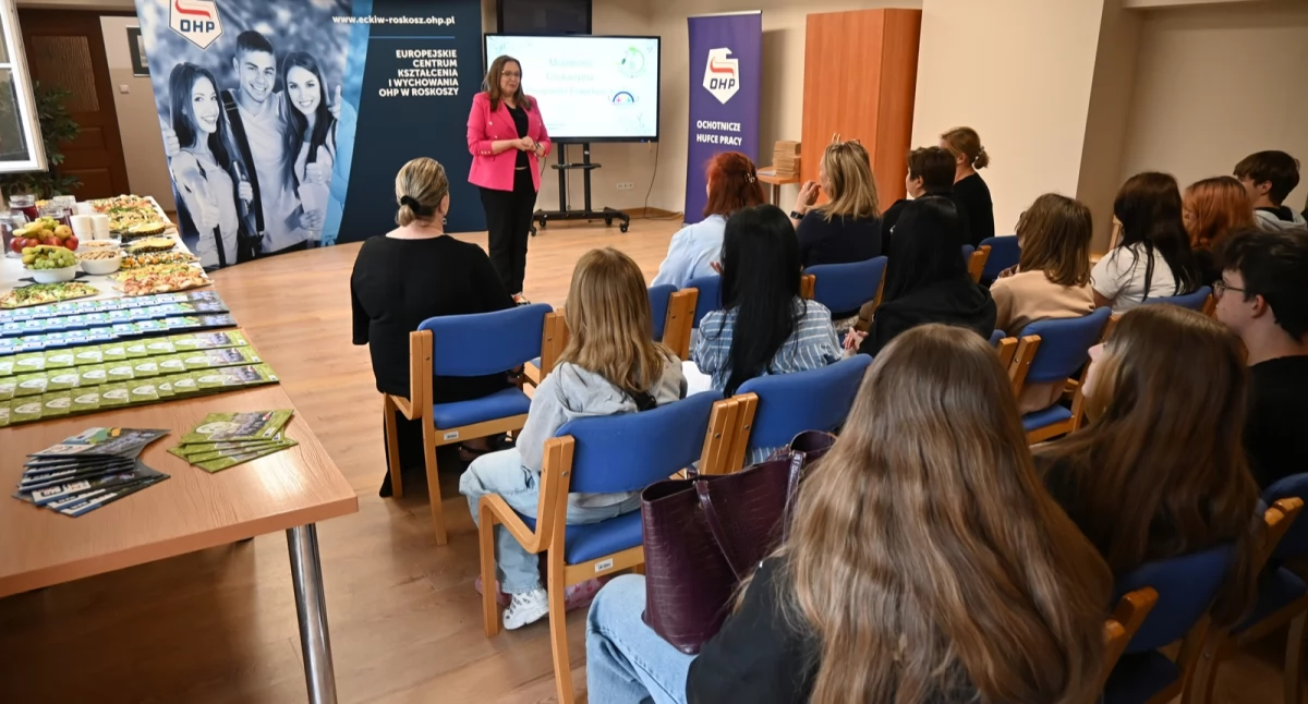 Spotkanie podsumowujące projekt mobilności młodzieży Erasmus+ w ECKiW OHP w Roskoszy