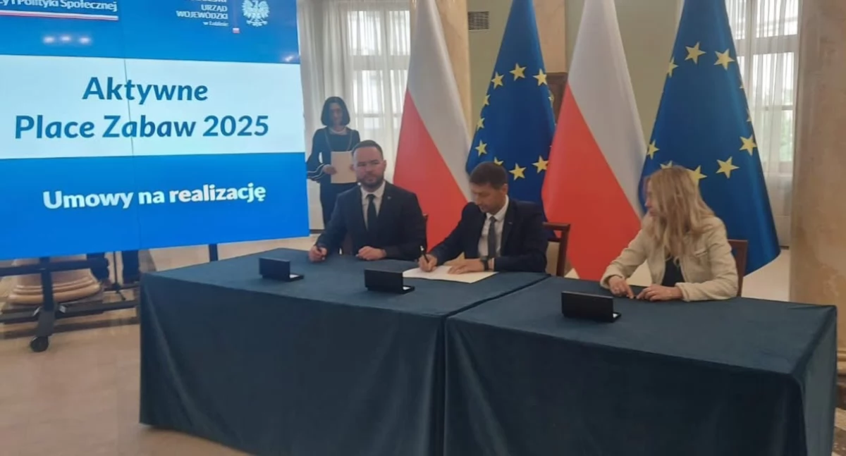 Podpisanie umowy o dofinansowanie w Lubelskim Urzędzie Wojewódzkim: Gmina Wisznice z nową inwestycją dla dzieci