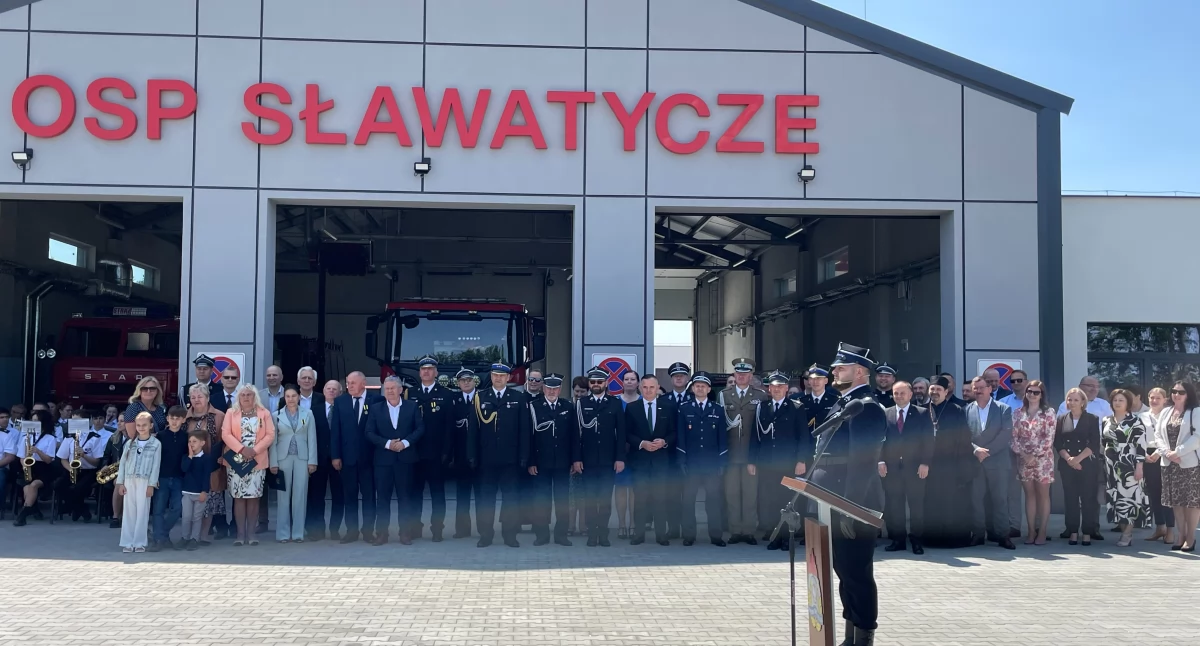 Symbol jedności, służby i tradycji – w Sławatyczach otwarto nowoczesną strażnicę Ochotniczej Straży Pożarnej