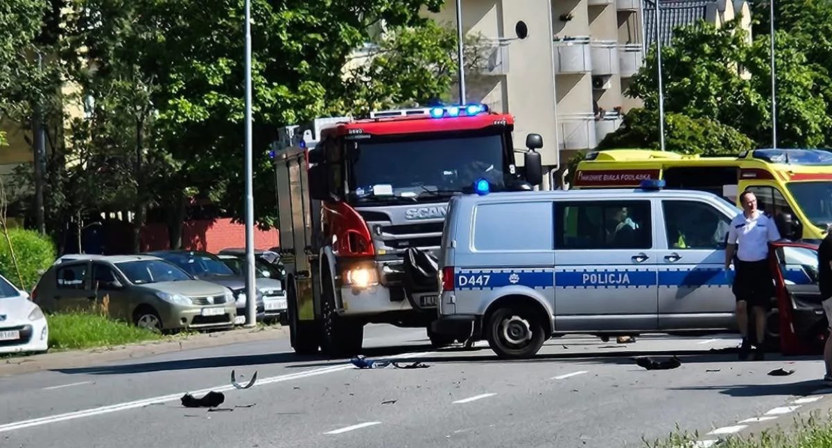 Tragiczny wypadek w Białej Podlaskiej – nie żyje motocyklista
