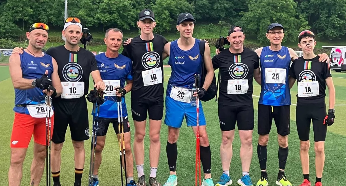 Podwójne podium, setki kilometrów i sportowa pasja – sukcesy Marcina Zemły na Mistrzostwach Polski i Europy Nordic Walking