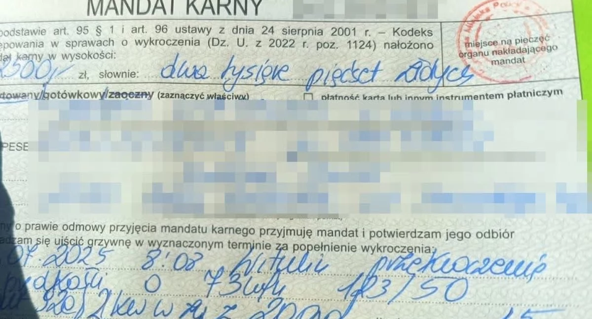 123 km/h w terenie zabudowanym: 23-latek w BMW ukarany mandatem i utratą prawa jazdy