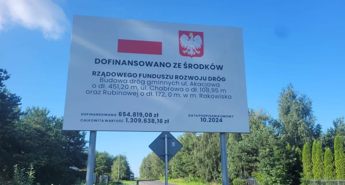 Nowe drogi w Rakowiskach – zakończono ważną inwestycję drogową w Gminie Biała Podlaska