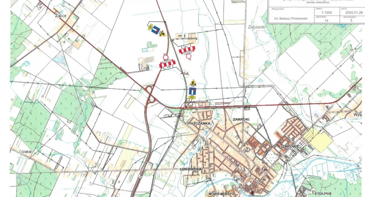 Czasowa organizacja ruchu na trasie Halasy – Międzyrzec Podlaski