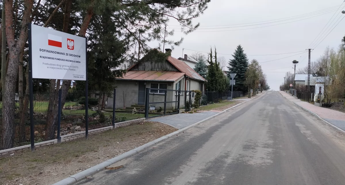 Janów Podlaski- zakończenie realizacji zadania inwestycyjnego. Przebudowa drogi gminnej w miejscowości Nowy Pawłów sfinalizowana