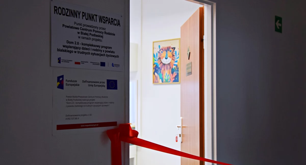 Uroczyste otwarcie Rodzinnego Punktu Wsparcia w Starostwie Powiatowym w Białej Podlaskiej