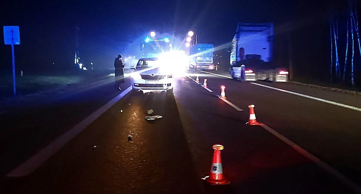 [AKTUALIZACJA] Gmina Międzyrzec Podlaski: Potrącenie pieszego na DK 2! Poznaj szczegóły zdarzenia