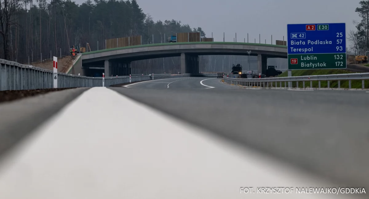 Autostrada A2 coraz dłuższa. Wkrótce otwarcie obwodnicy Siedlec, prace na trasie do Białej Podlaskiej na finiszu