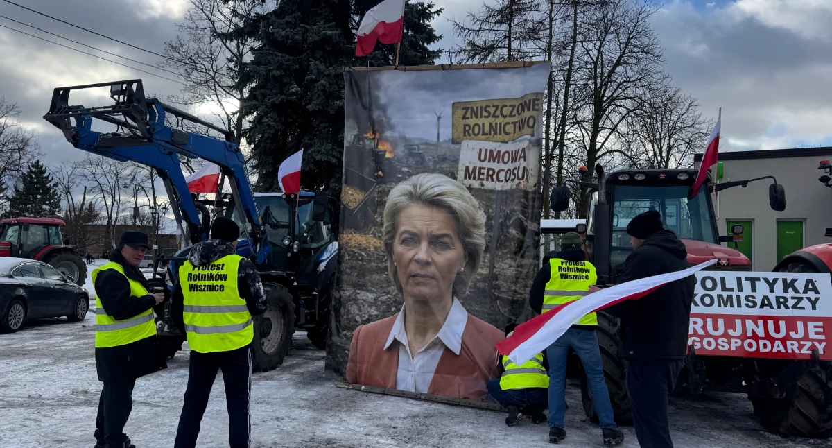 Rolnicy w Wisznicach protestują przeciwko umowie Mercosur