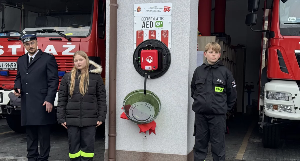 Nowy AED w OSP Piszczac – wspólna inicjatywa, która ratuje życie
