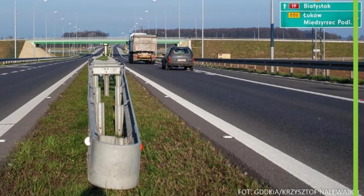Duże zmiany na DK19! Nowa organizacja ruchu przy węźle Międzyrzec Podlaski Północ