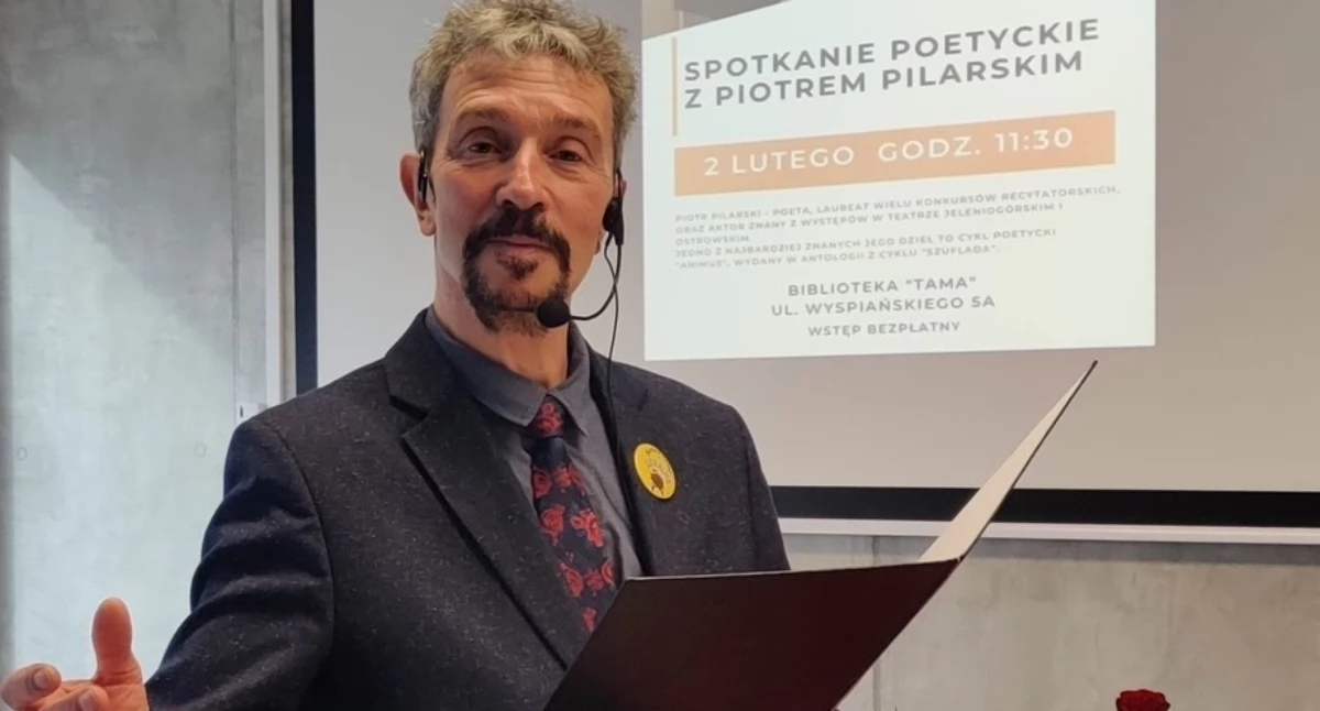 Poetyckie spotkanie z Piotrem Pilarskim w Janowie Podlaskim