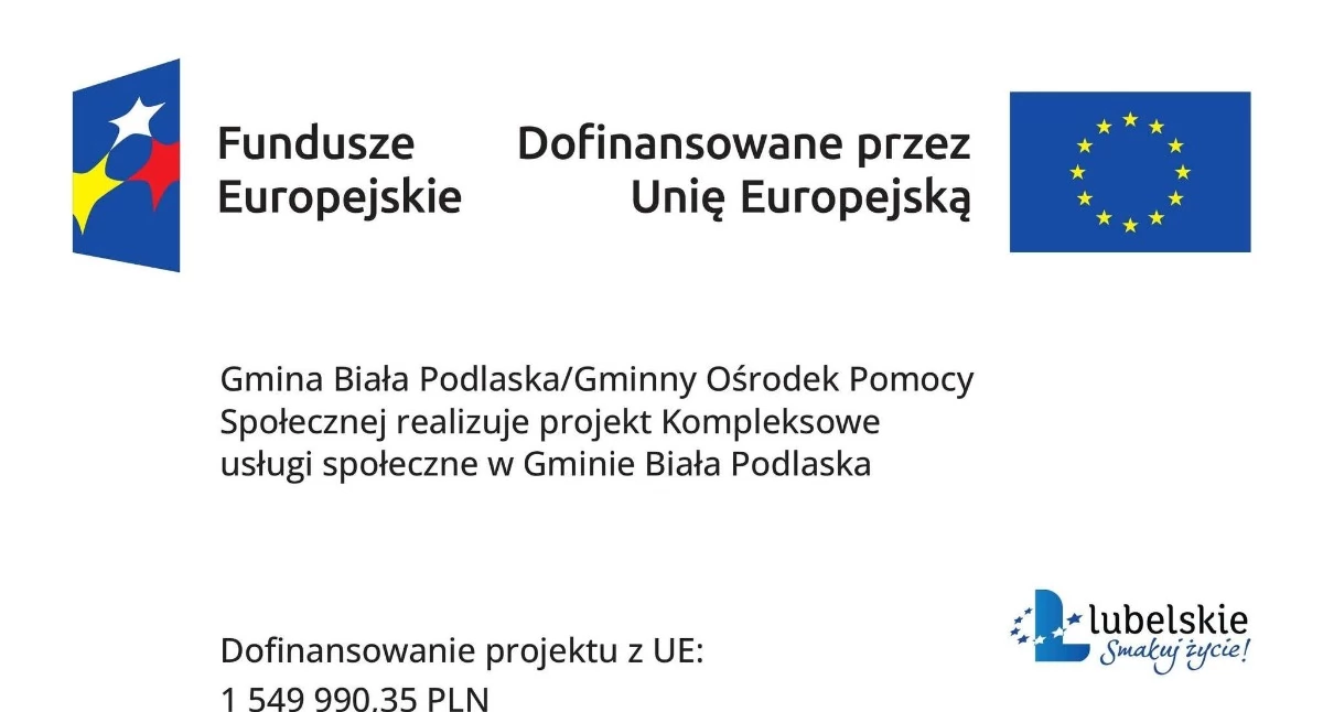 Ponad 1,5 miliona złotych ze środków unijnych na wsparcie mieszkańców! Gmina Biała Podlaska uruchamia „Kompleksowe usługi społeczne” i nowy Dzienny Dom Pomocy