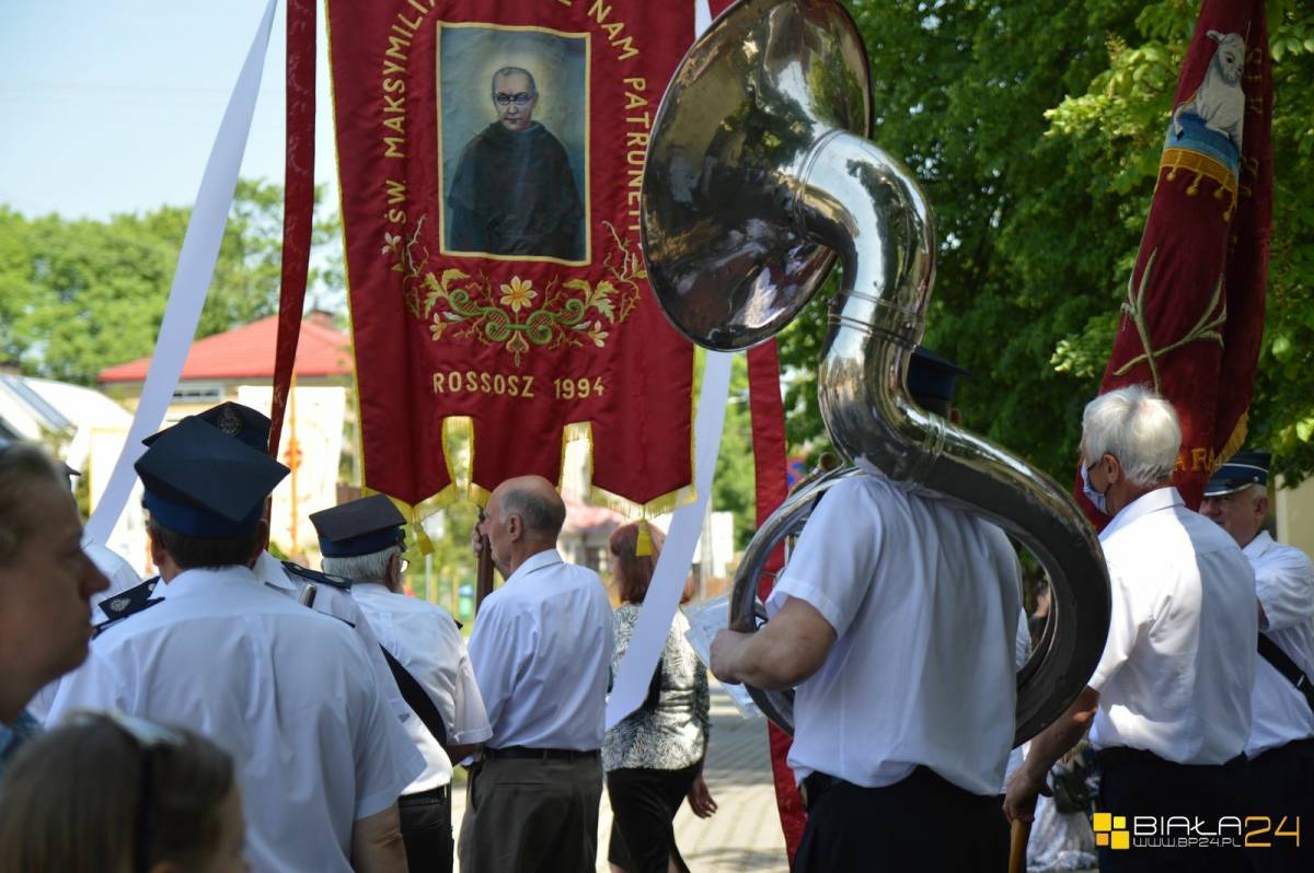 Procesja Bożego Ciała w parafii św. Stanisława BM w Rossoszu