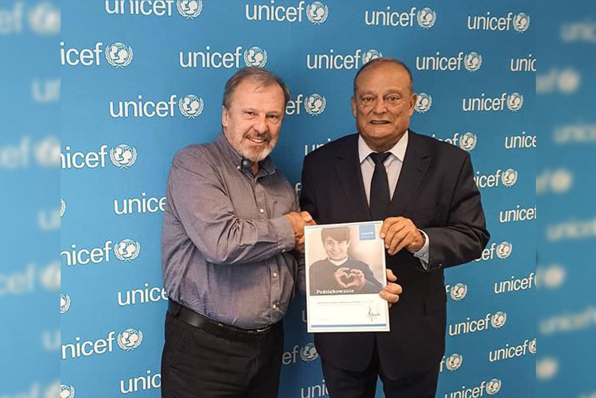 Haidar wspiera UNICEF 