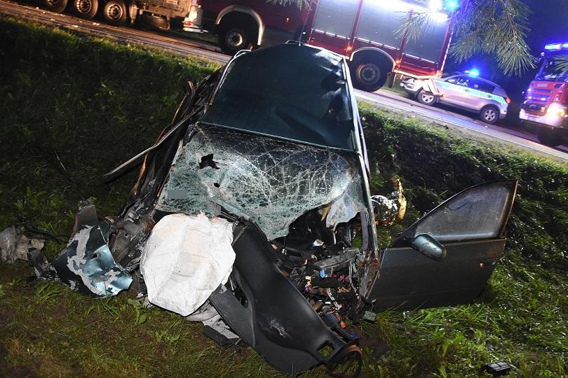 Pijany kierowca spowodował wypadek. Ucierpiał on sam 