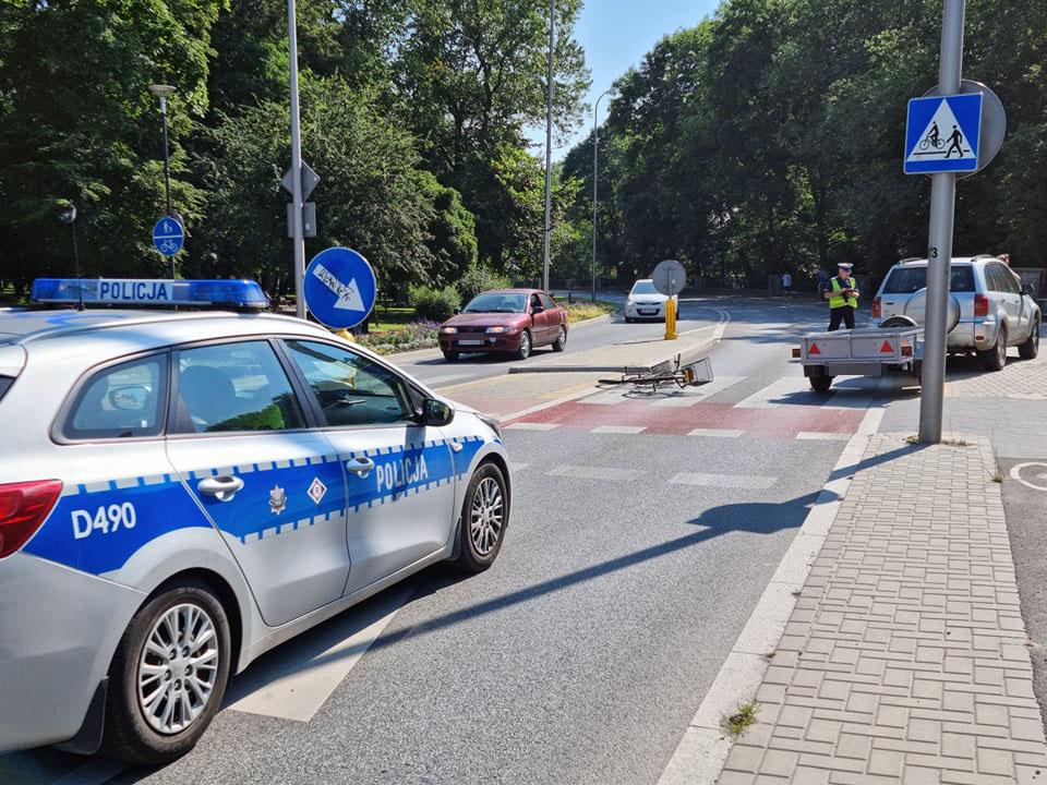 Nie ustąpił pierwszeństwa rowerzystce