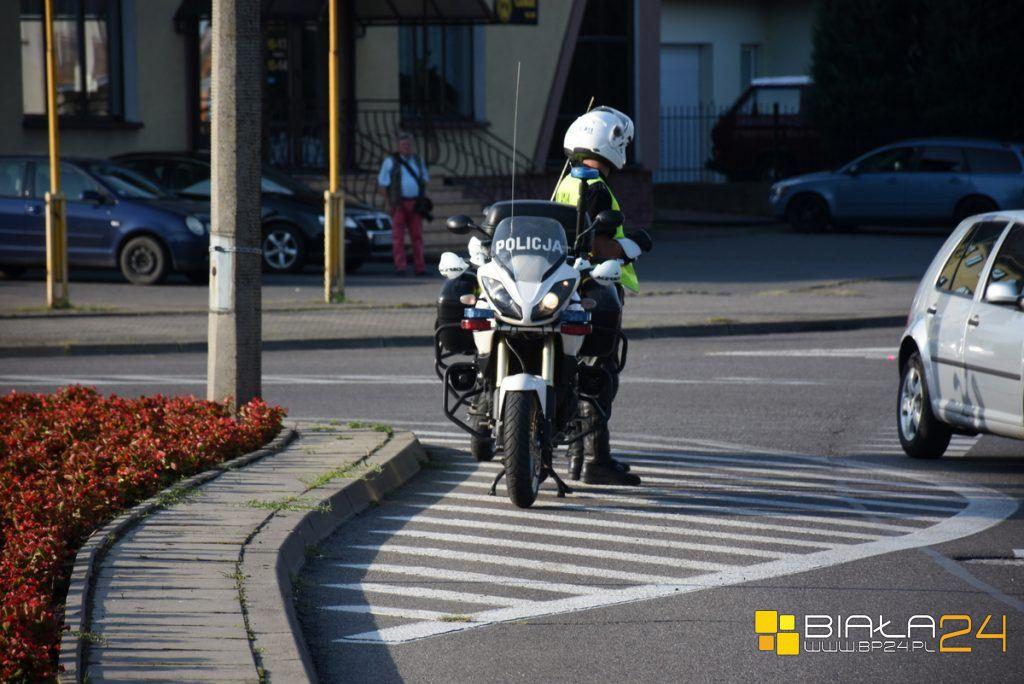 Pijany motocyklista nad Bugiem