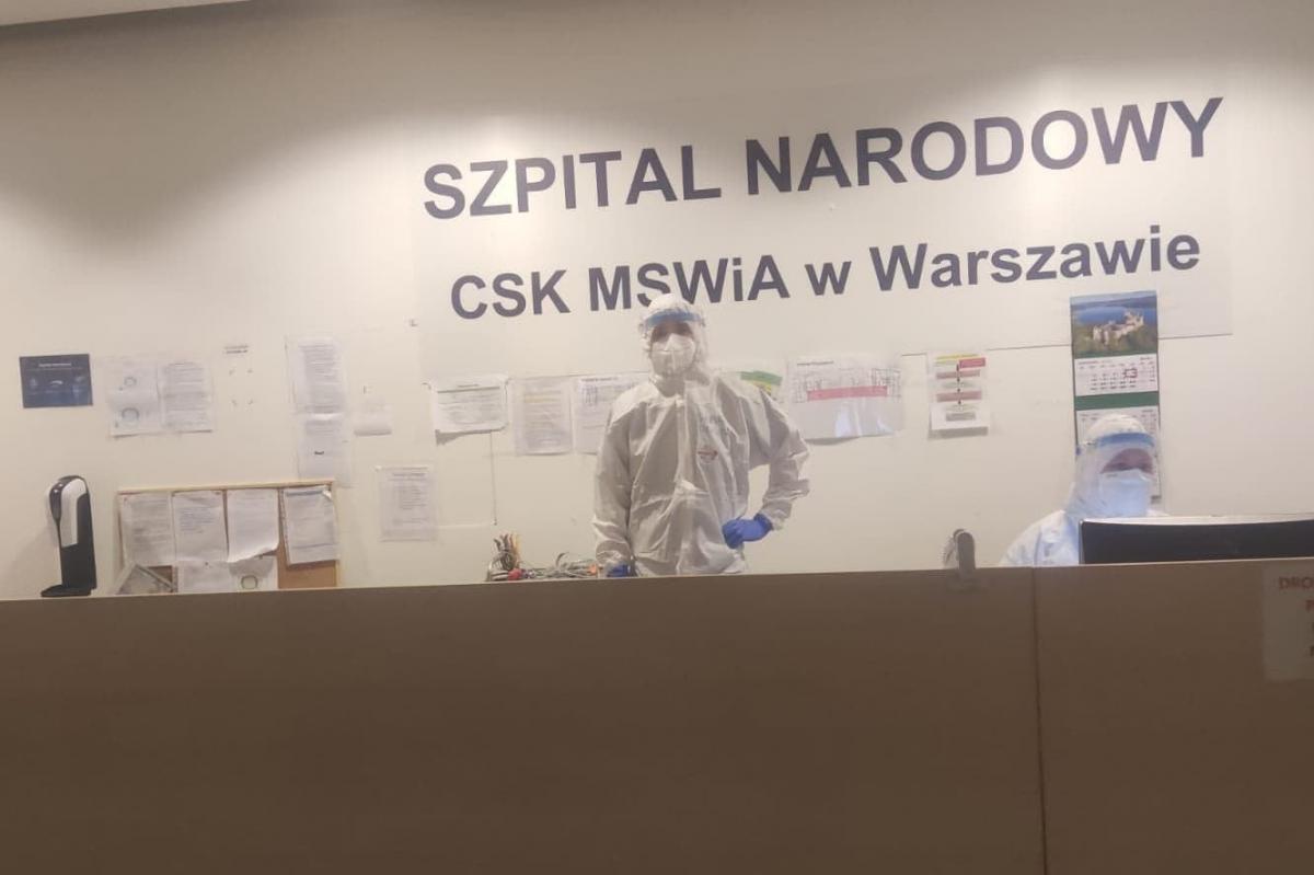 Bialski strażak walczy z epidemią na 