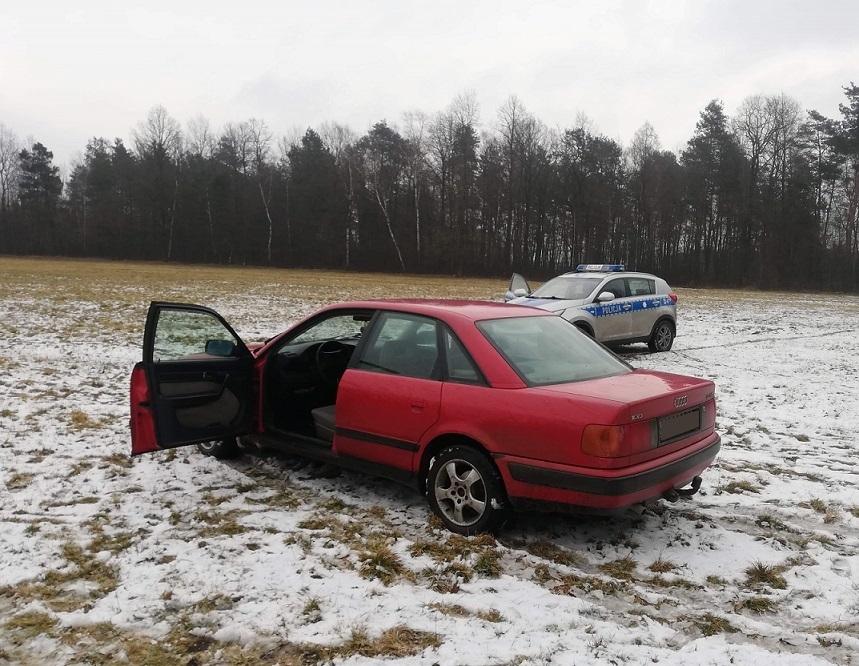 Uciekał przed policją, bo bał się konsekwencji 