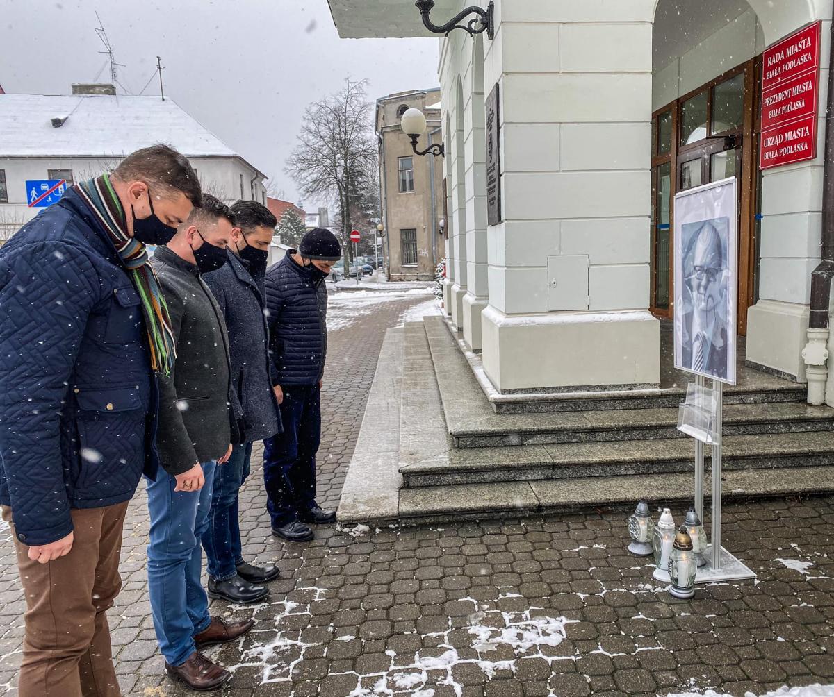 Michał Litwiniuk uczcił pamięć zamordowanego prezydenta Gdańska