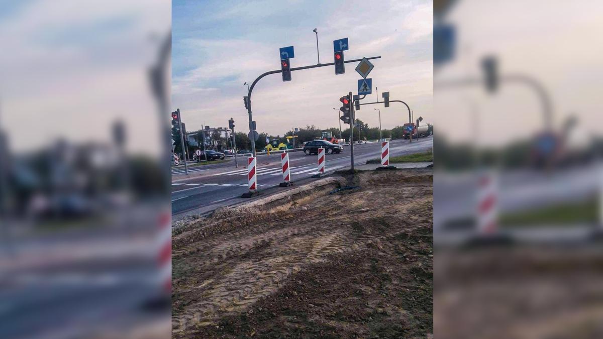 Zamykają wlot z Terebelskiej. Na "dwójce" będzie ruch wahadłowy
