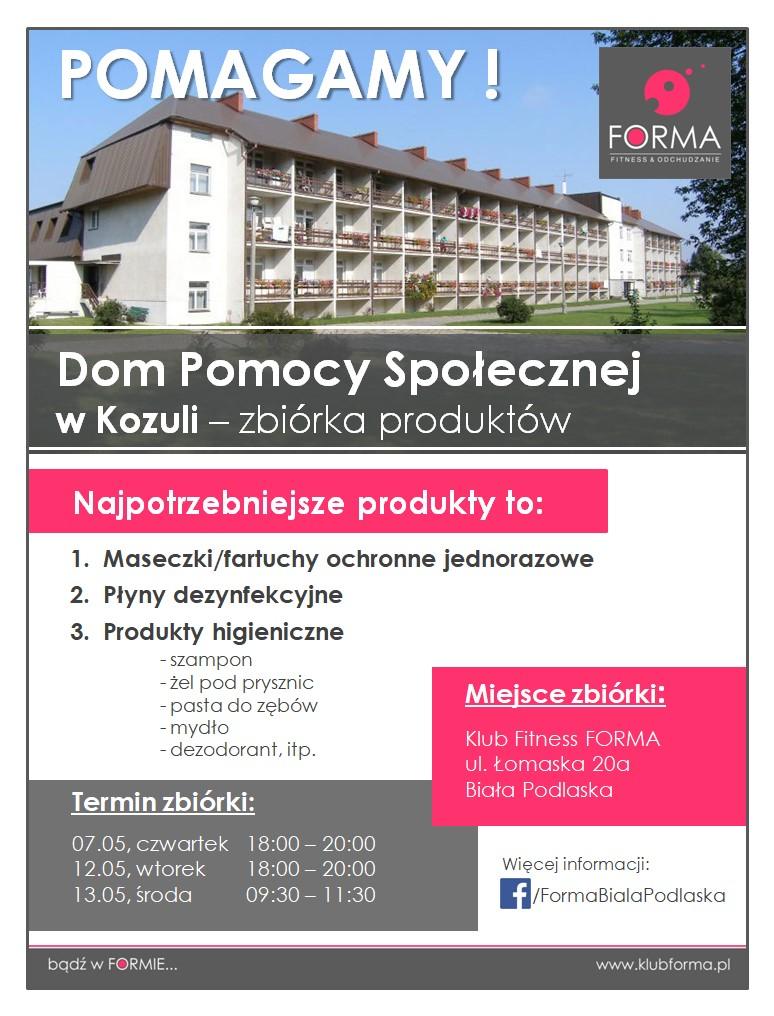 Pomóżmy pensjonariuszom DPS w Kozuli