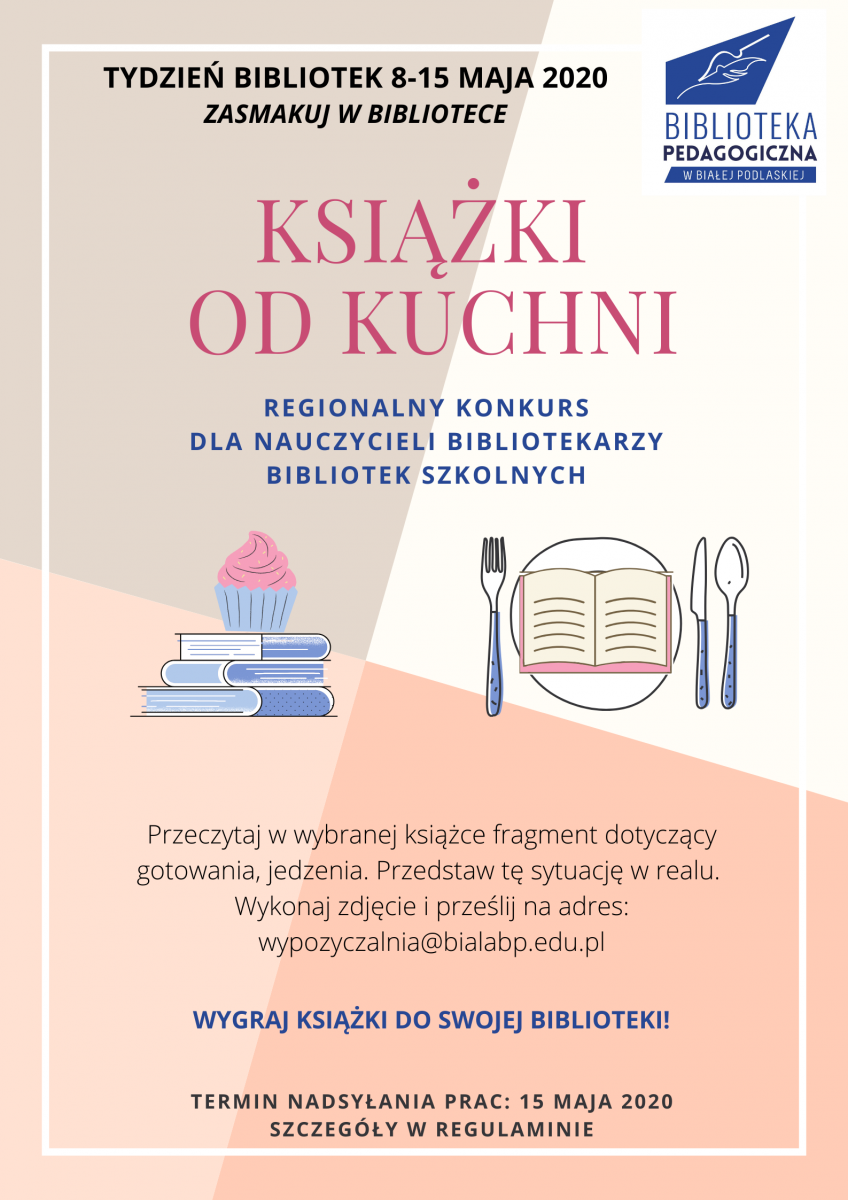 Zapraszamy do konkursu " Książki od kuchni".