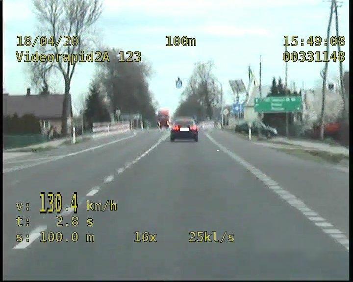 Grupa "Speed" nie próżnuje. Rekordzista jechał 130 km/h w terenie zabudowanym