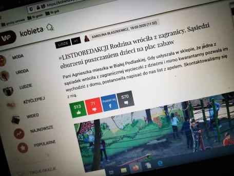 Sąsiedzi oburzeni puszczaniem dzieci na plac. List do WP.pl