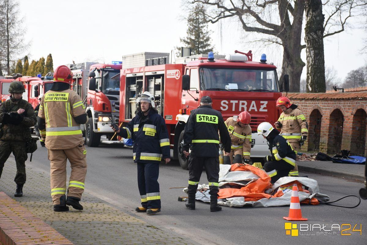 Ćwiczenia służb mundurowych w Leśnej Podlaskiej