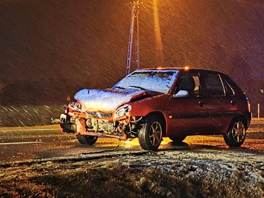 Kompletnie pijany, wjechał w tył VW