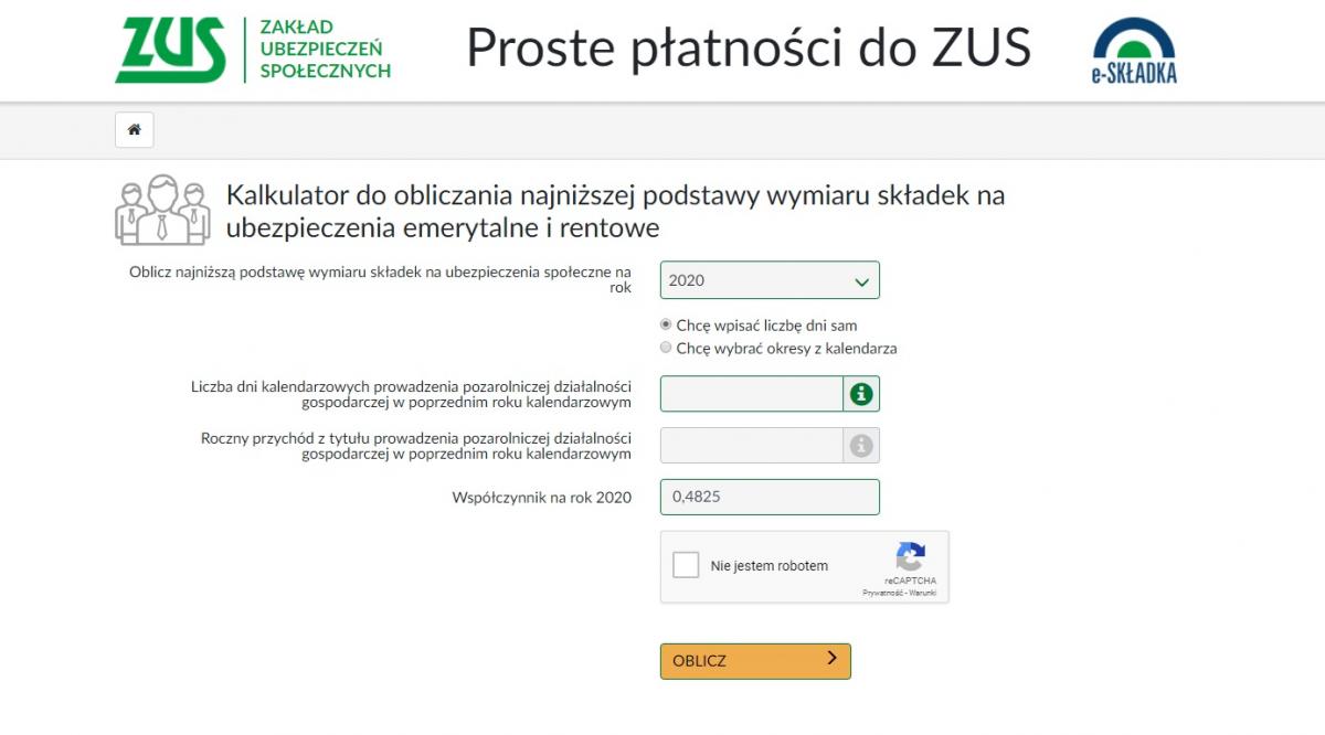 Kalkulator ZUS pomoże z "małym ZUSem"