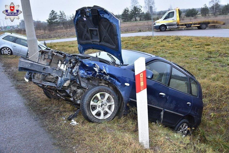 Skręcał w lewo i zajechał drogę audi