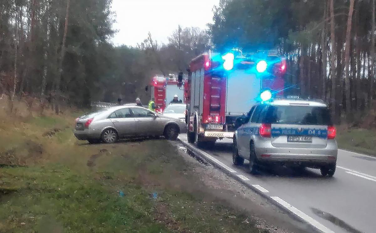 Wypadek za Wisznicami. Jedna osoba poszkodowana