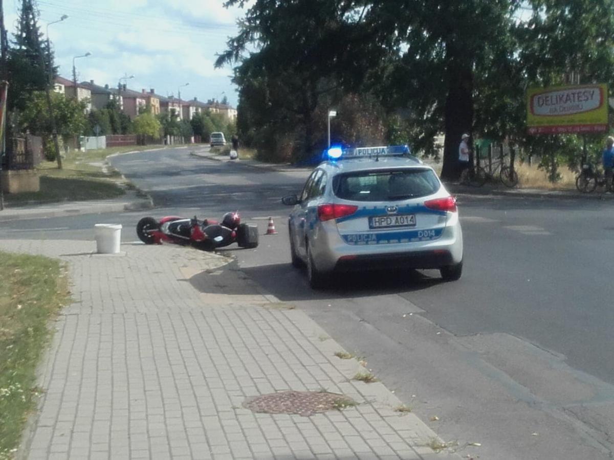 Zajechał drogę skuterowi