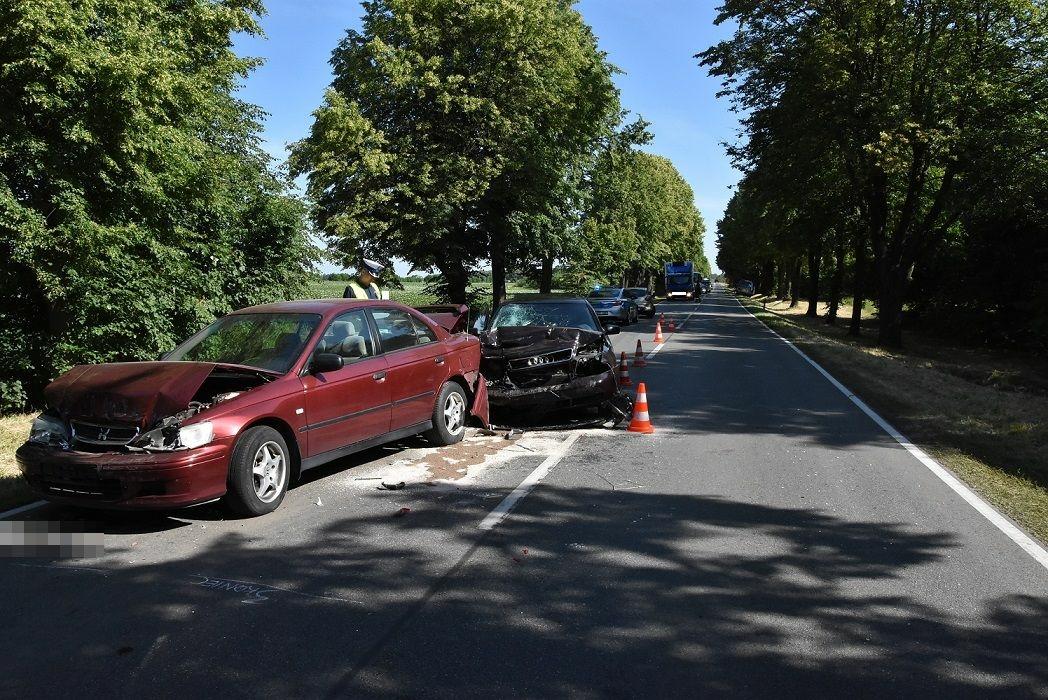Karambol na drodze wojewódzkiej
