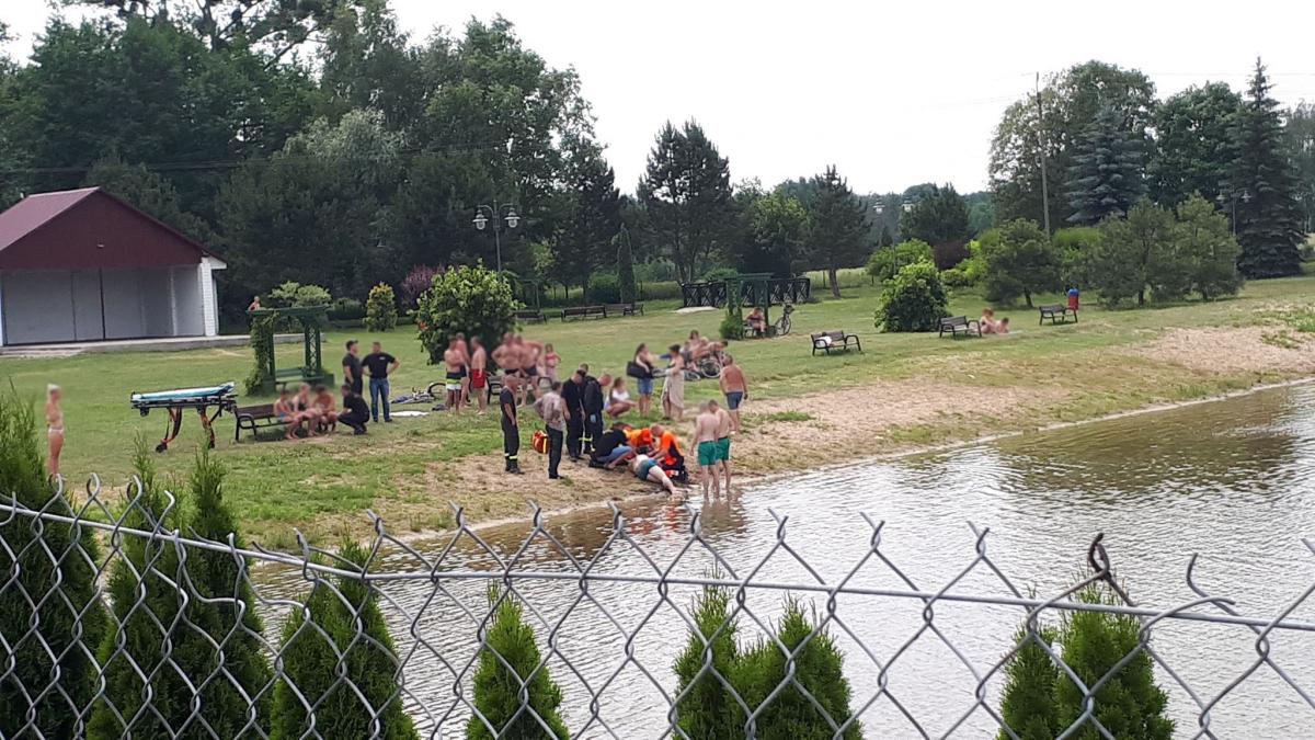 O krok od tragedii na kąpielisku