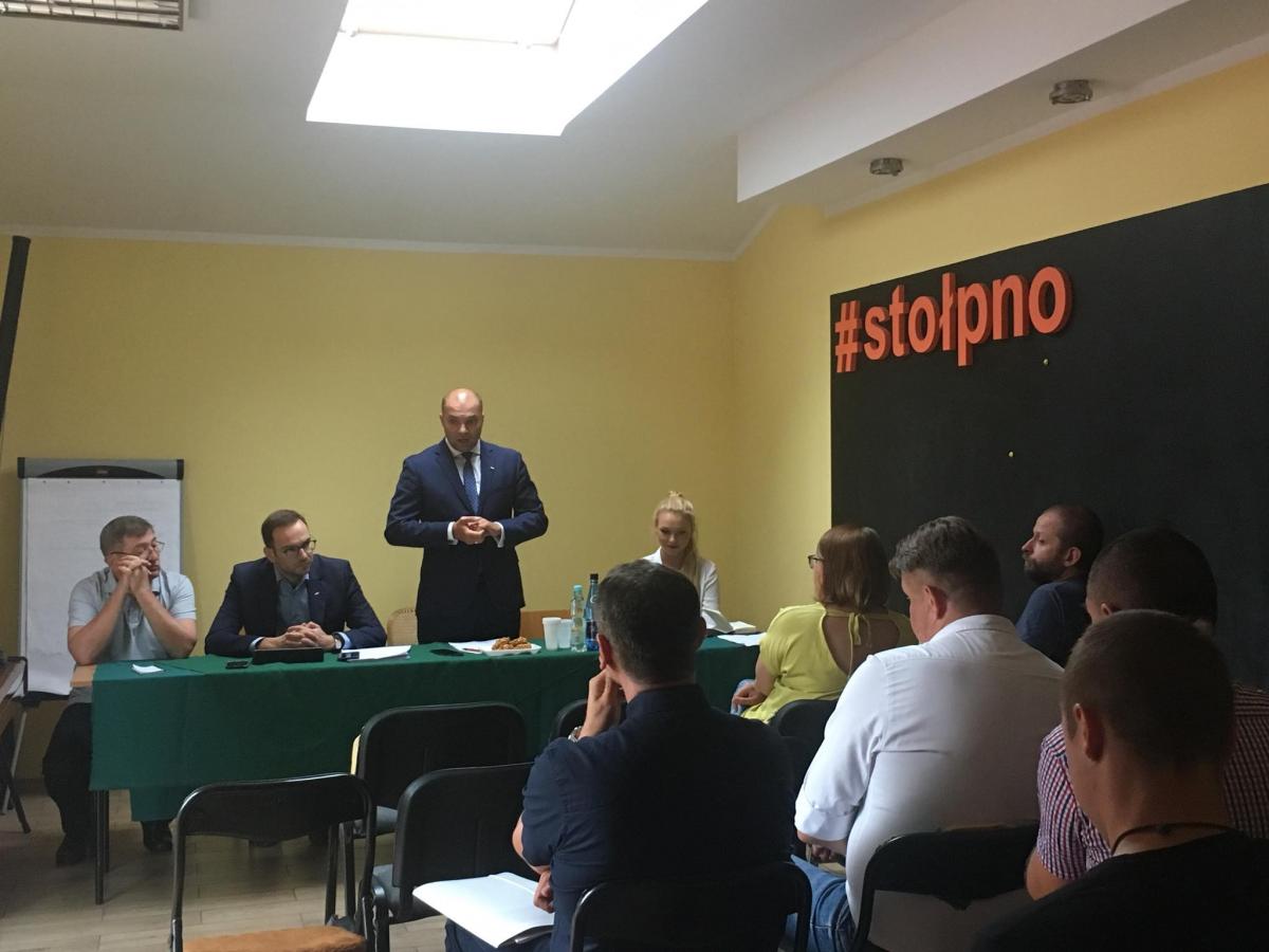 Kandydat na burmistrza spotkał się w OSP