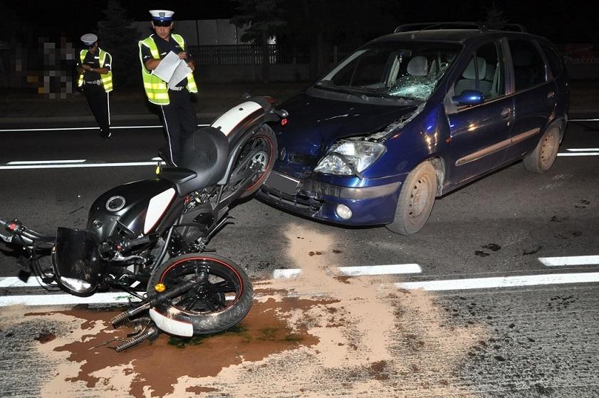 Wymusił pierwszeństwo i uderzył w motocykl