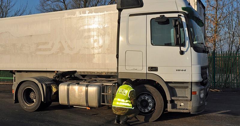 Mercedes actros zatrzymany na granicy