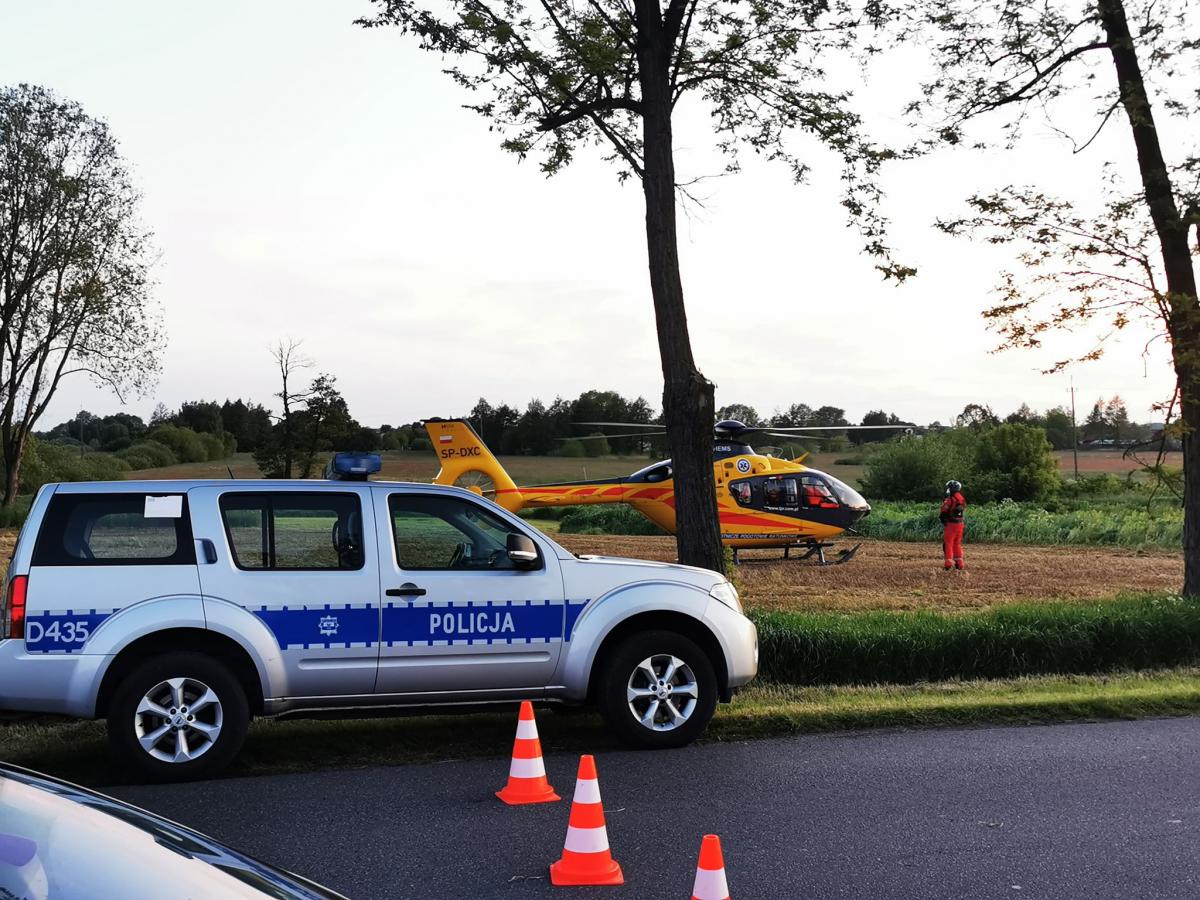 Paralotnia zapaliła się. Pasażer mocno poparzony