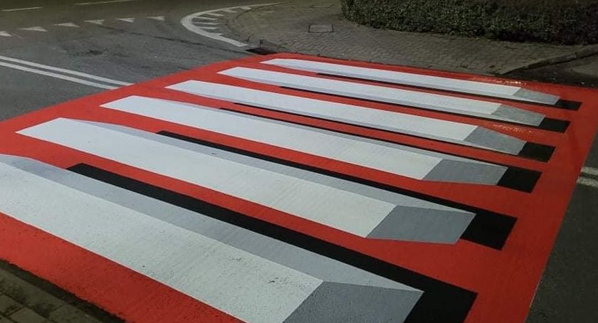 Łomazy mają pasy 3D. Przejścia będą bardziej widoczne